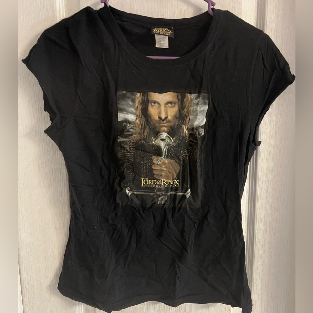 Vintage Lord of the Rings, the Return of the King, Aragorn T-shirt; Size L